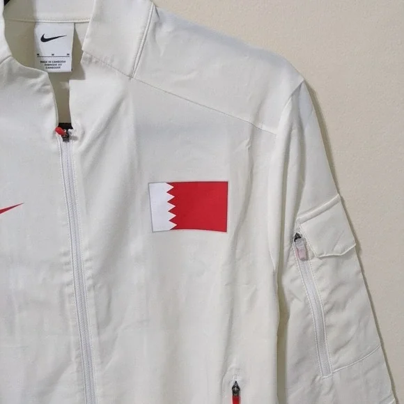 Men's Nike Bahrain International Team Pro Elite Jacket White CI6367-100 Size M - Picture 2 of 9